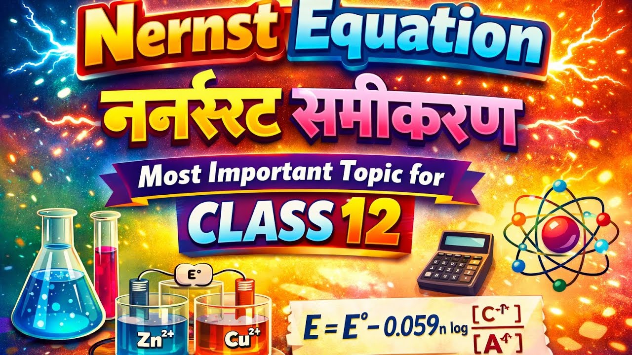 #nernst_samikaran_kya_hai#nernst_samikaran_in_hindi #नर्नस्ट_समीकरण_12