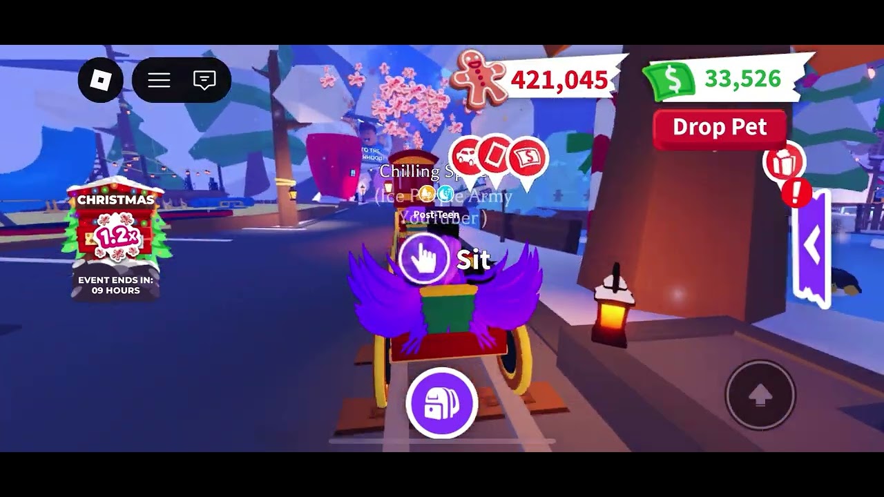 Playing Adopt me 