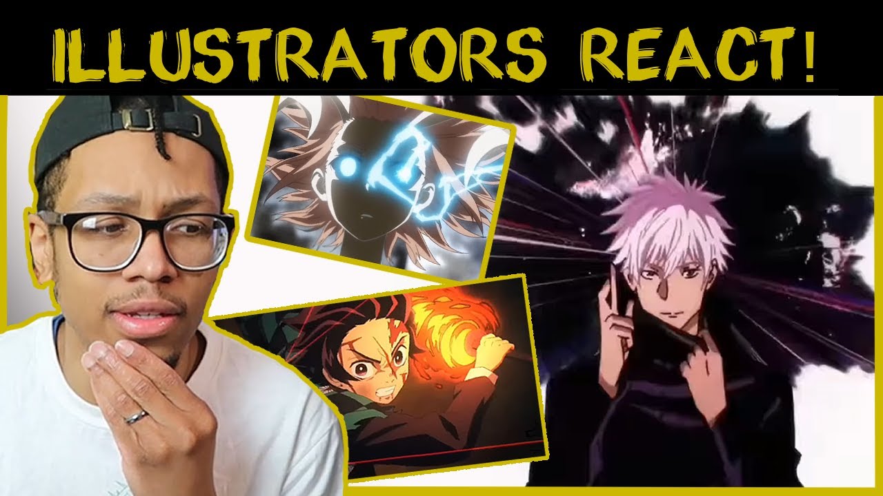 Illustrators REACT to The MOST Visually Stunning Anime Fights!