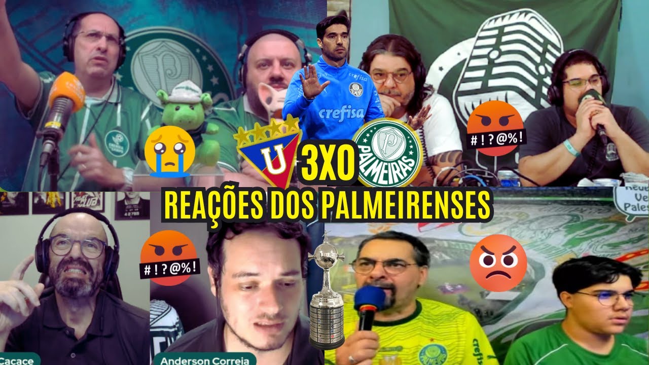 REAÇÕES DOS PALMEIRENSES REVOLTADOS COM DERROTA DE 3 A 0 PRO LDU - LIBERTADORES 2025