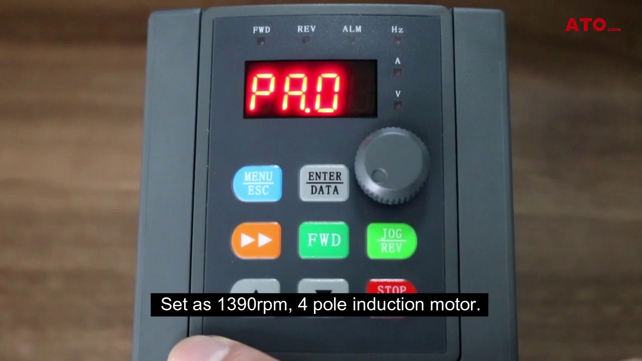 Run a 3-phase motor on single phase power supply by VFD
