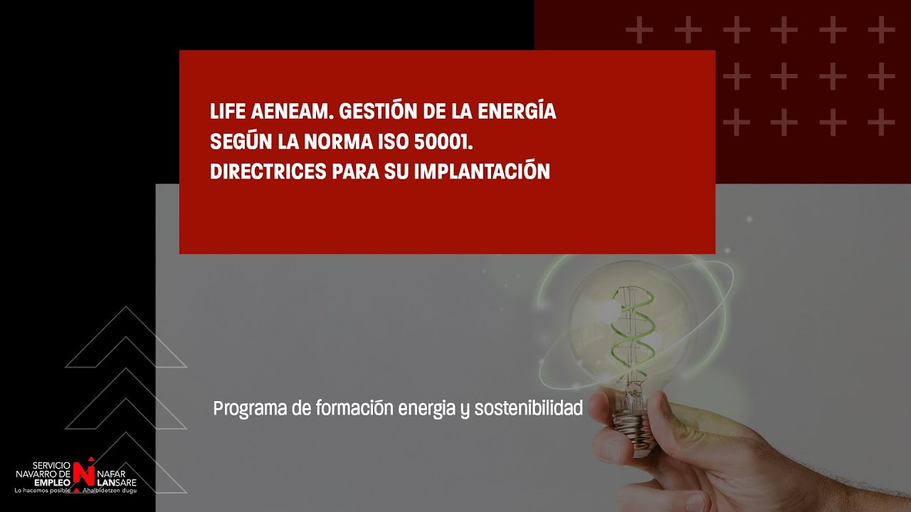 LIFE AENEAM. Gestión de la energía según la norma ISO 50001. Directrices para su implantación