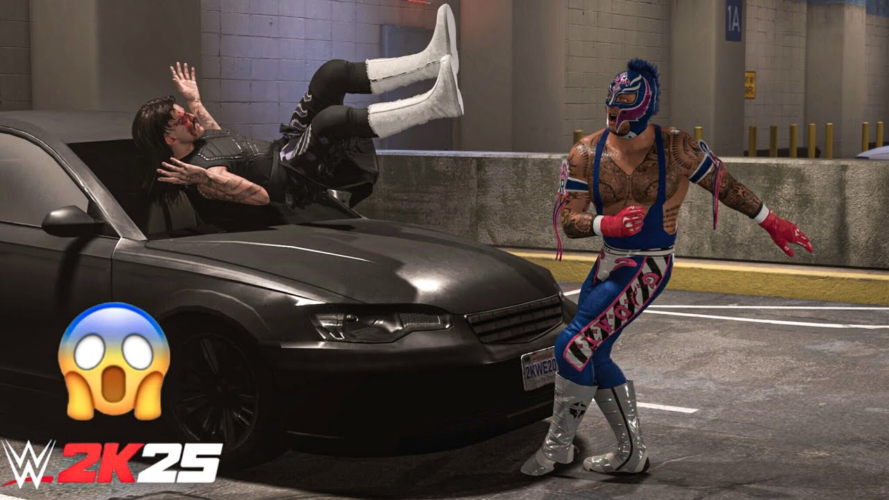 Рей Мистерио разгромил Доминика Мистерио на Backstage Brawl | Геймплей WWE 2K25