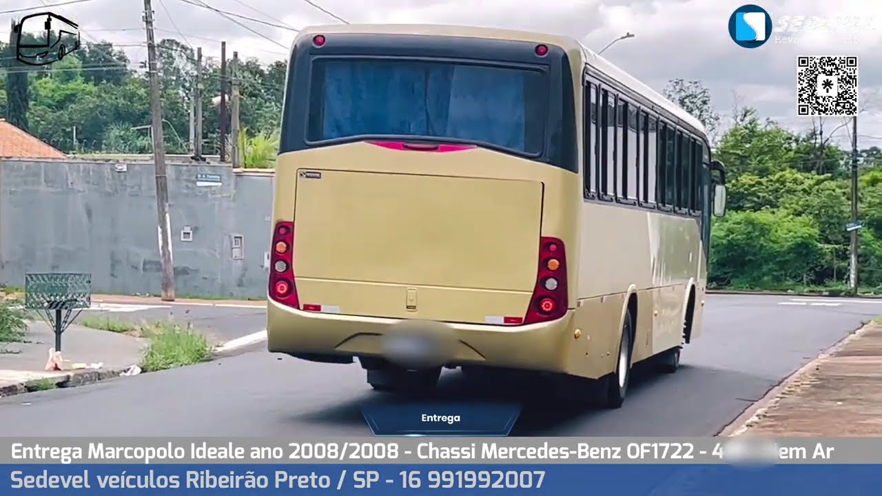 Entrega ônibus marcopolo Ideale vendido 