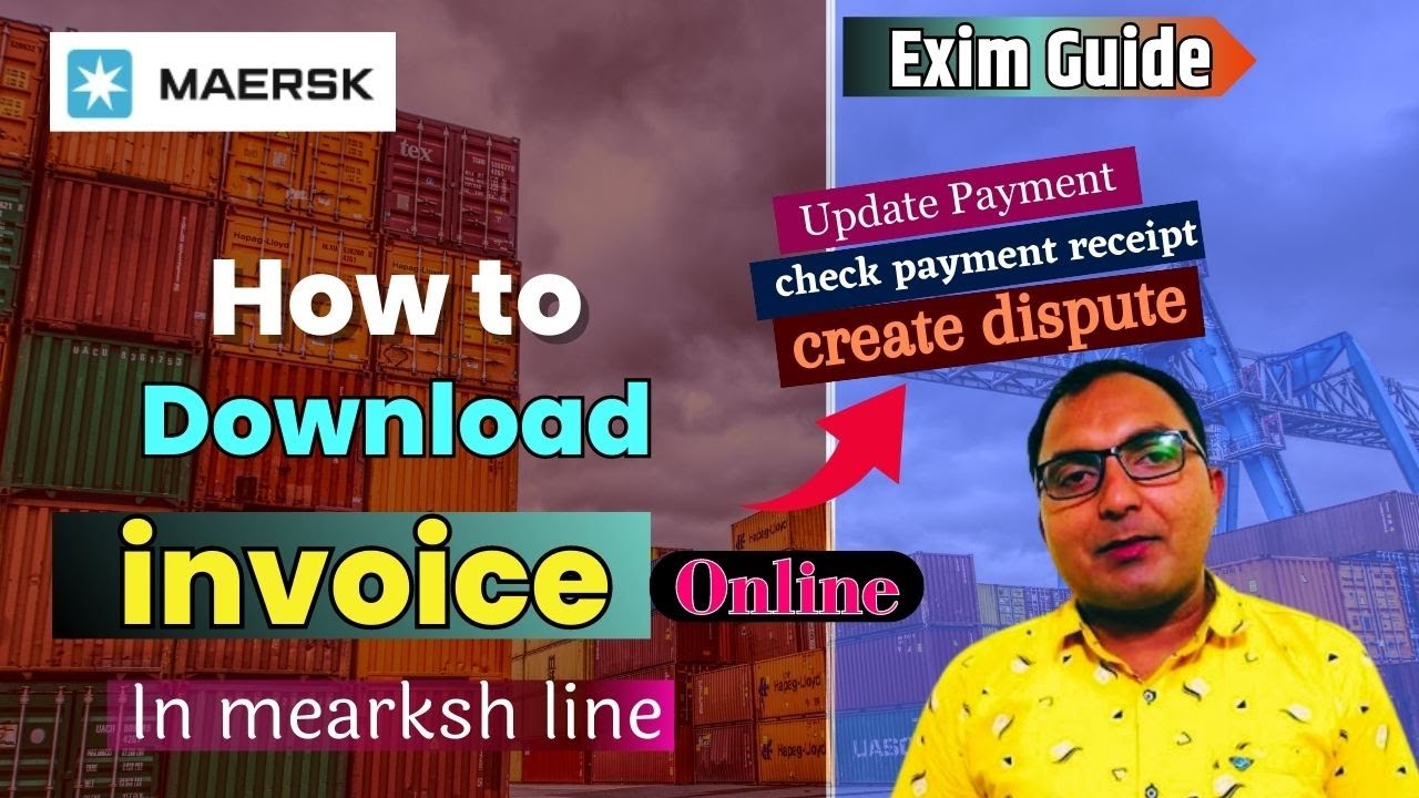 How to Download Maersk Invoice Online| Maersk Outstanding invoices | payment receipt of Maersk line