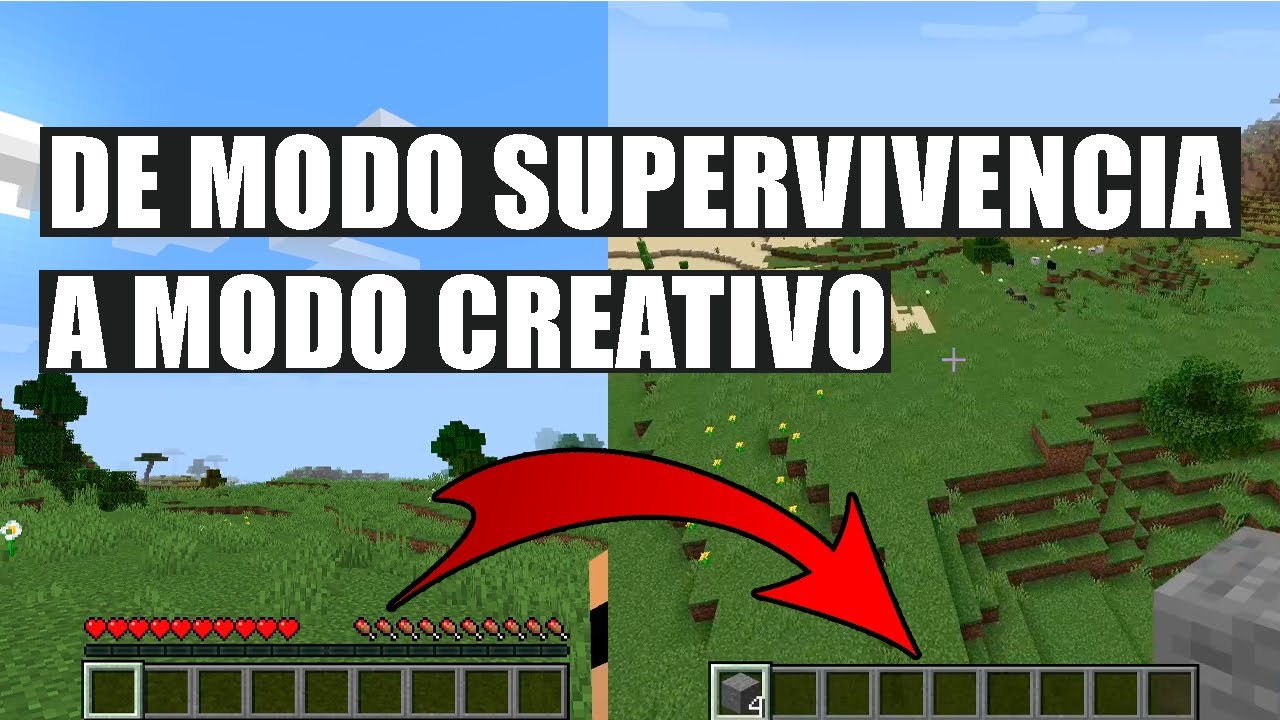 Como pasar de Modo Supervivencia a Modo Creativo en Minecraft en PC