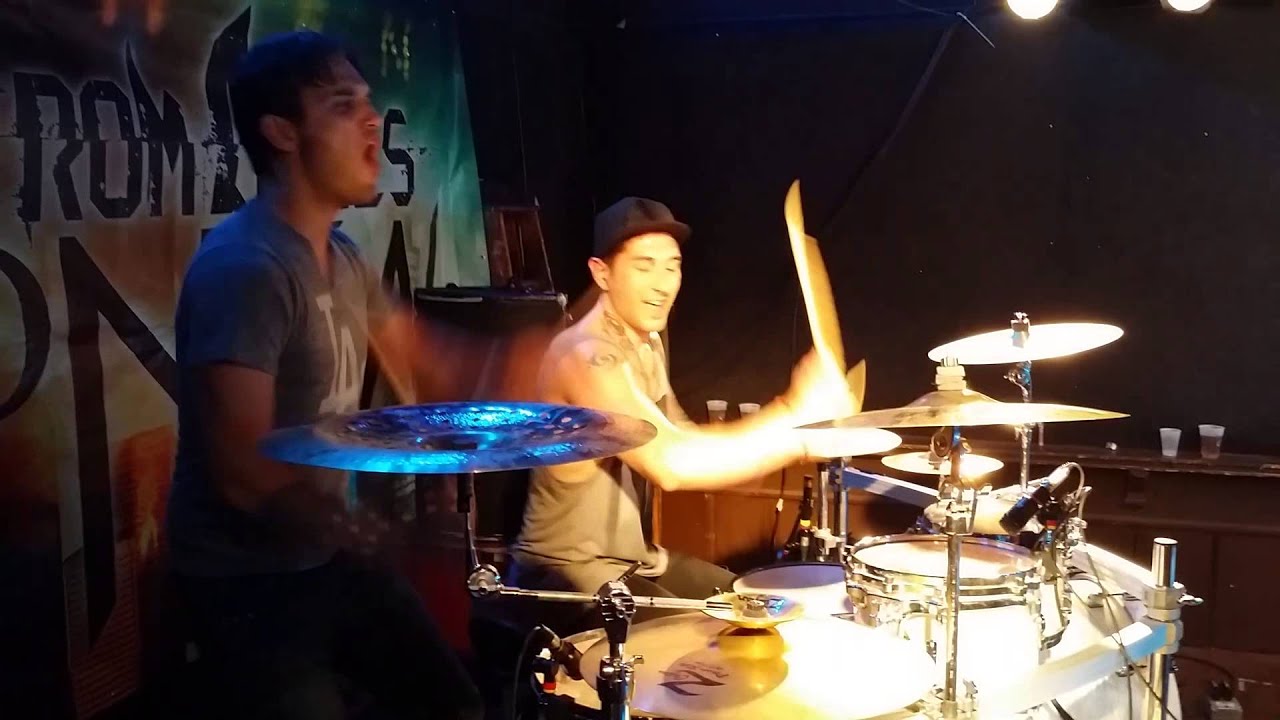 From Ashes to New drummer Tim Donofrio with Arejay Hale of Halestorm live drum solo