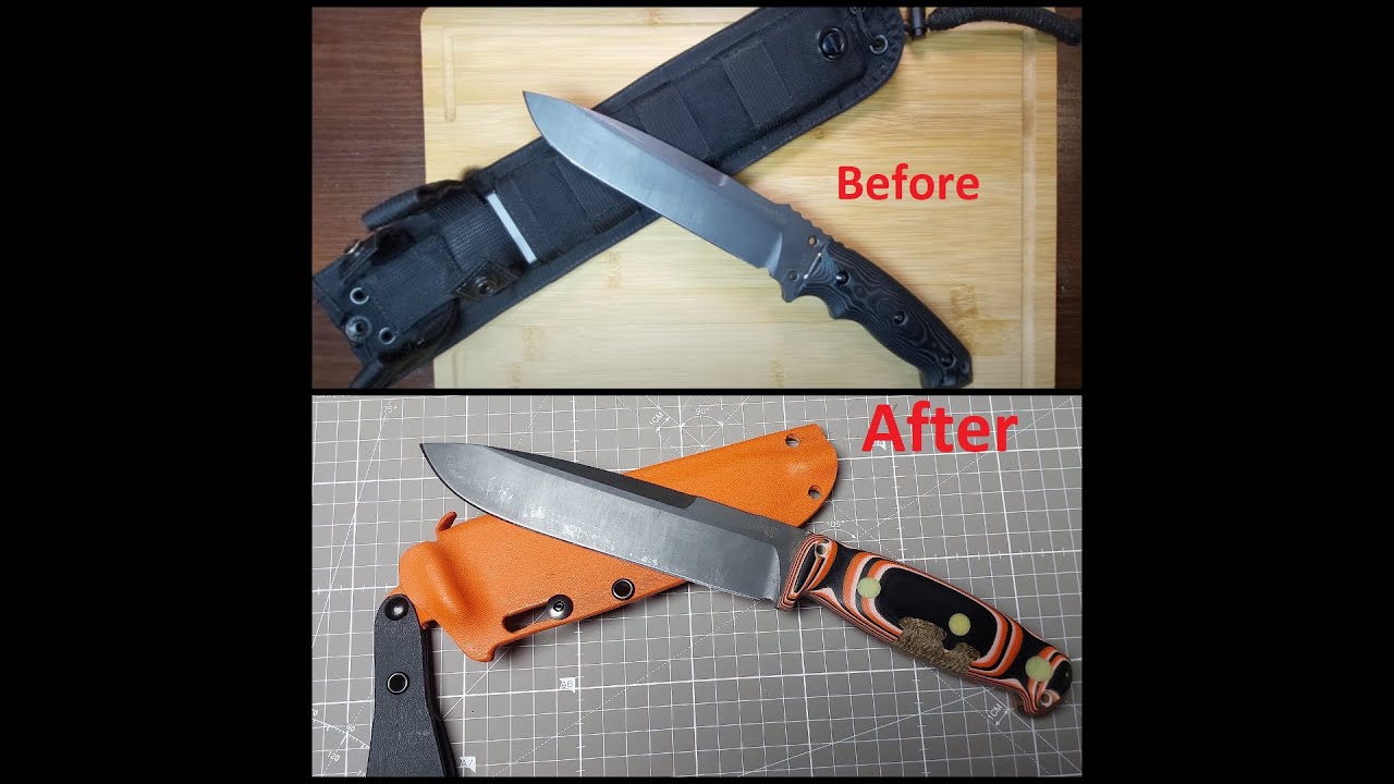 Hogue EX-F01 done right - modified handle, scales, and kydex sheath