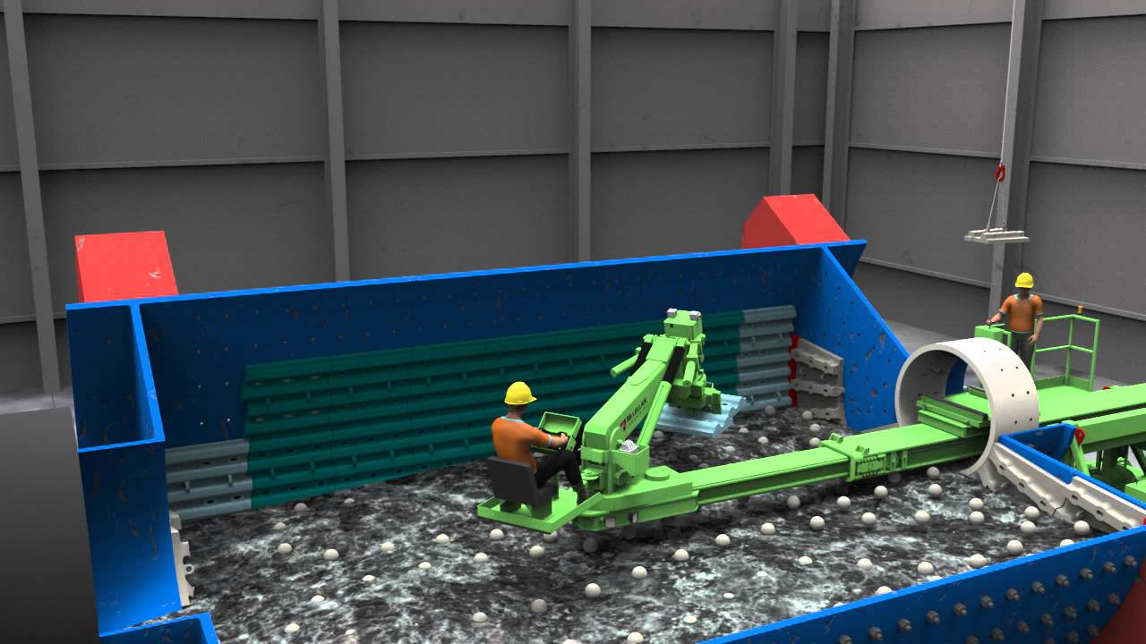Mill liner placing liners