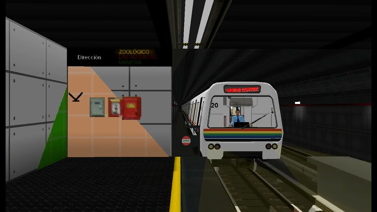 [OpenBVE] Metro de Caracas Alstom S3 Renovado (MR-20) en la estación El Silencio