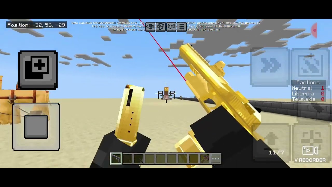 GOLDED DERSERT EAGLE GUN