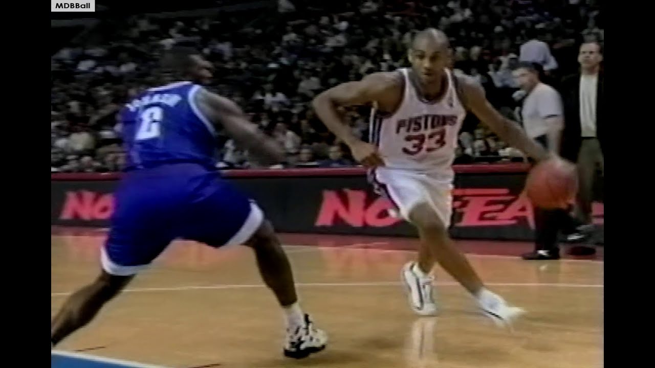 Grant Hill & Larry Johnson Highlights Hornets @ Pistons December 1995 OT Game!