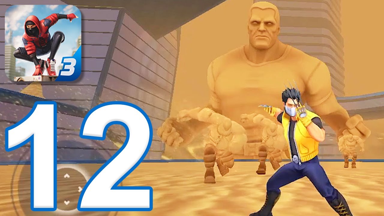Super Fighter 3 - Gameplay Walkthrough Part 12 - New City & Boss Sandstroke (iOS, Android)