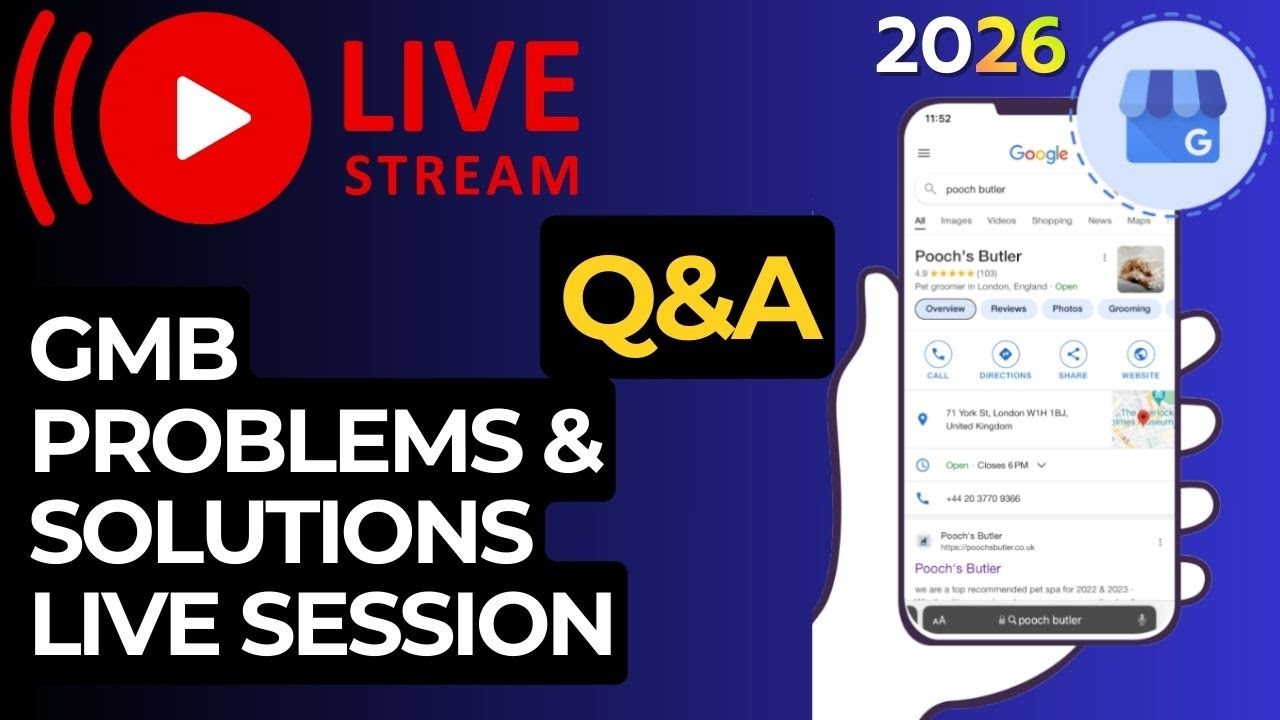 Google My Business Problems & Solutions LIVE | GMB Suspension, Verification & Ranking Fix 2026