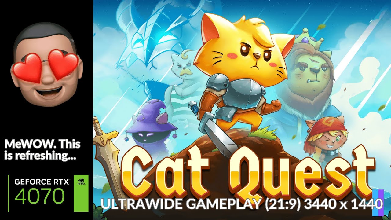 Cat Quest - Ultrawide Screen (21:9 - 3440x1440) Gameplay. Played on a NVIDIA RTX 4070