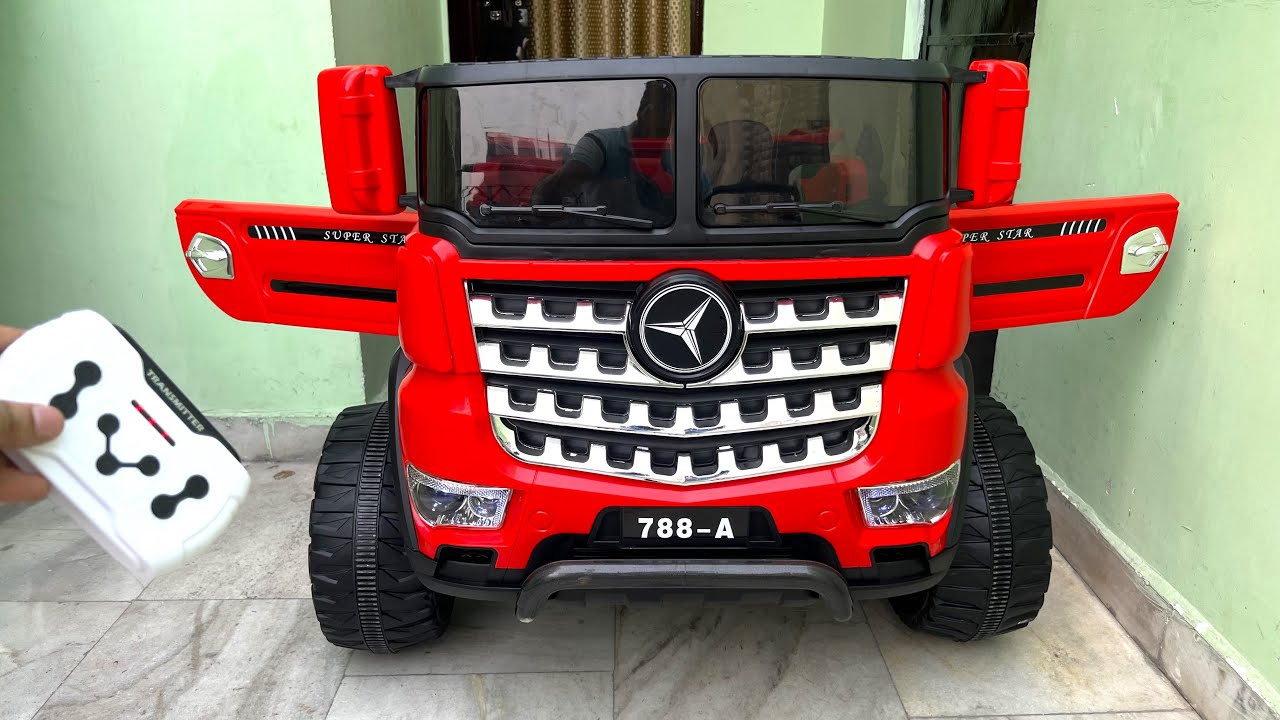 RC Mercedes Dump Truck Unboxing & Testing | The Power Wheels Ride on Truck | Shamshad Maker🔥🔥