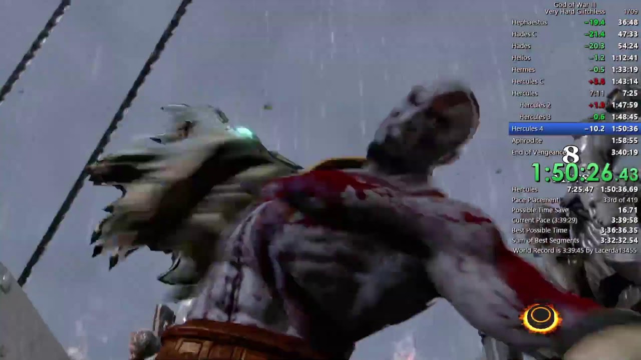 God of War 3 Very Hard Glitchless (PS4)