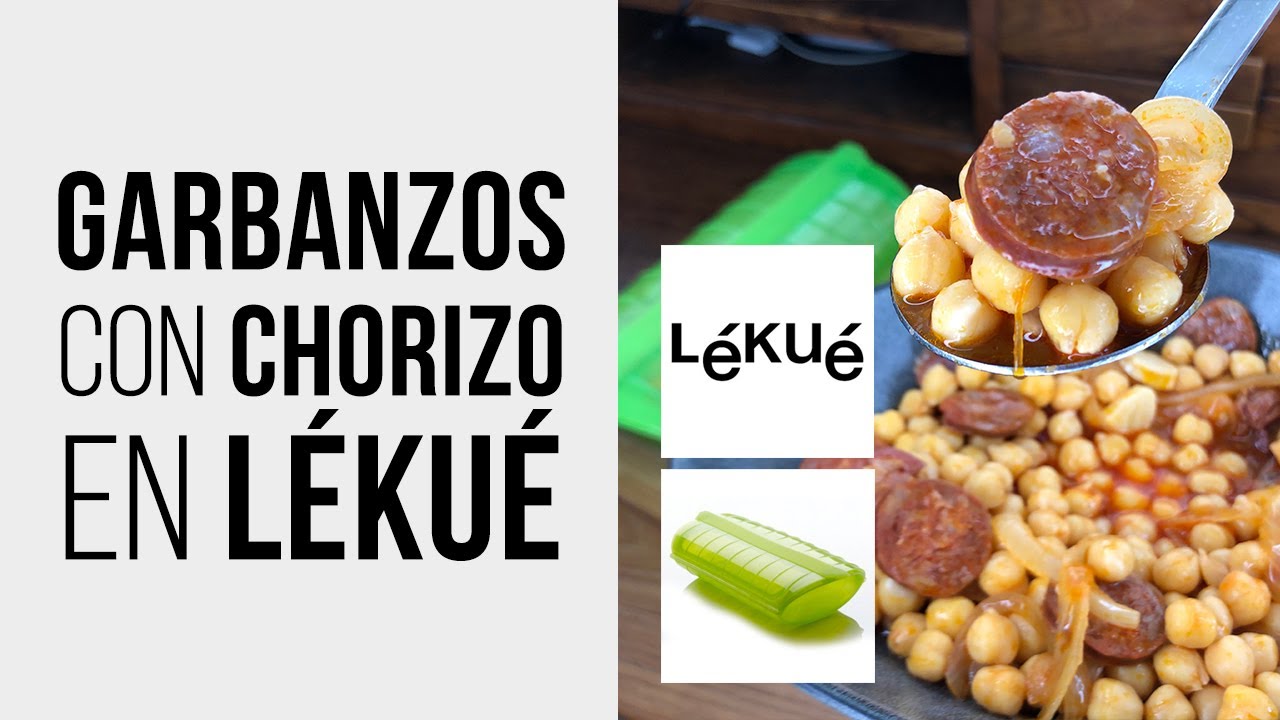 Garbanzos con Chorizo en estuche de vapor LÉKUÉ [en Microondas]