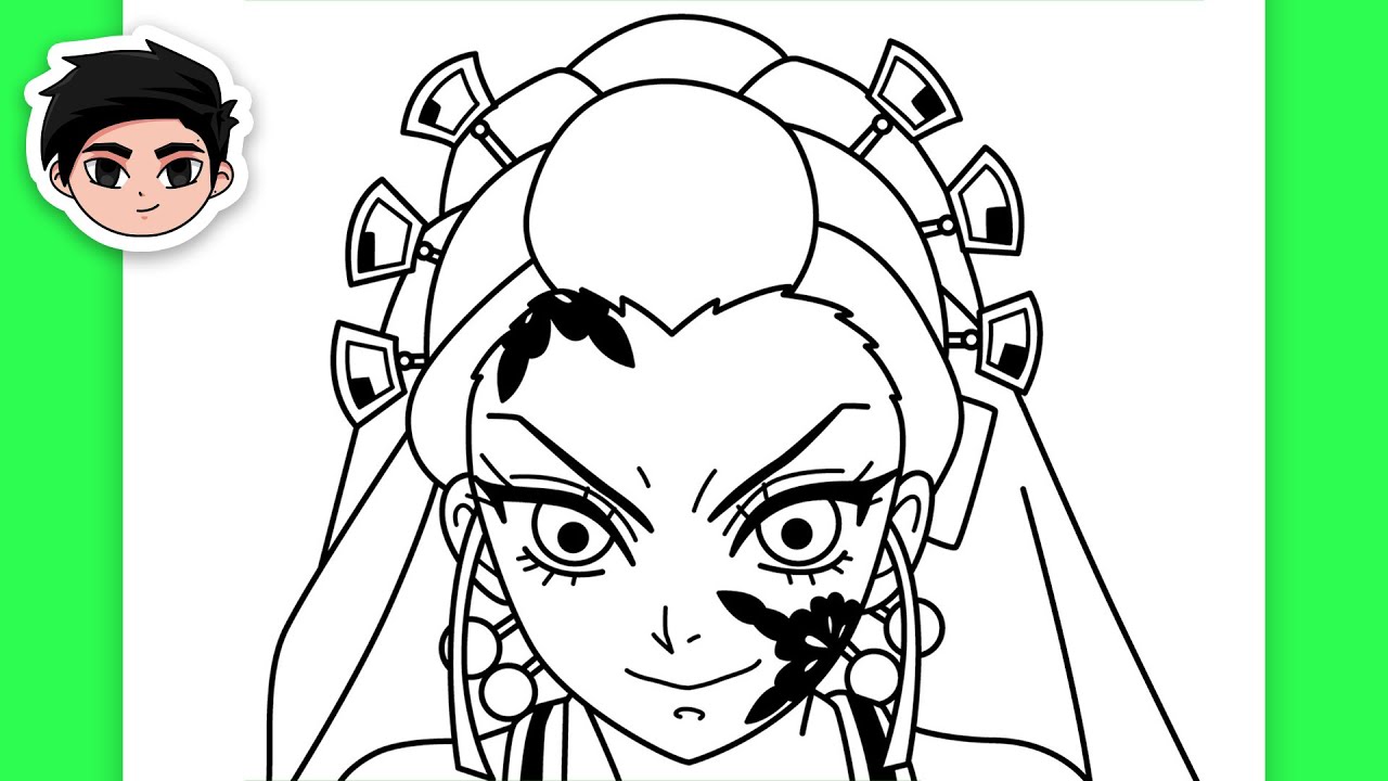 Como Dibujar Daki (Demon Slayer)