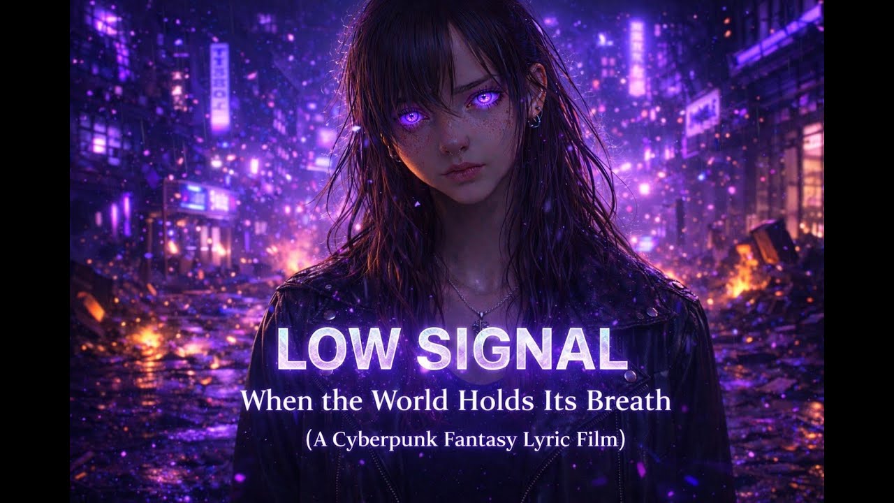 LOW SIGNAL – When the World Holds Its Breath (A Cyberpunk Fantasy Lyric Video)