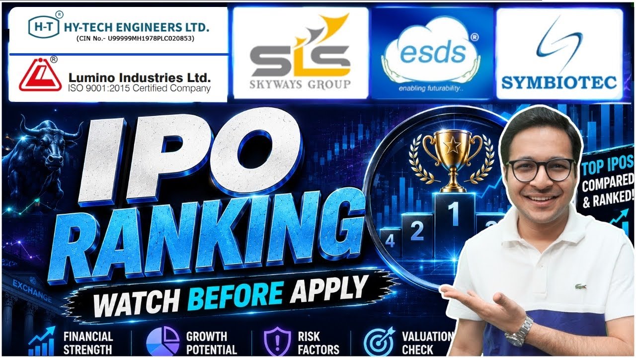 IPO RANKING urgent - Lumino Industries IPO VS ESDS Software Solution IPO VS Hy-Tech Engineers IPO