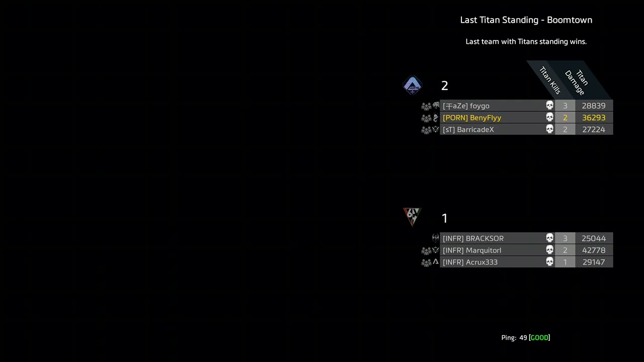 Members Only vs Infernocus Scrims