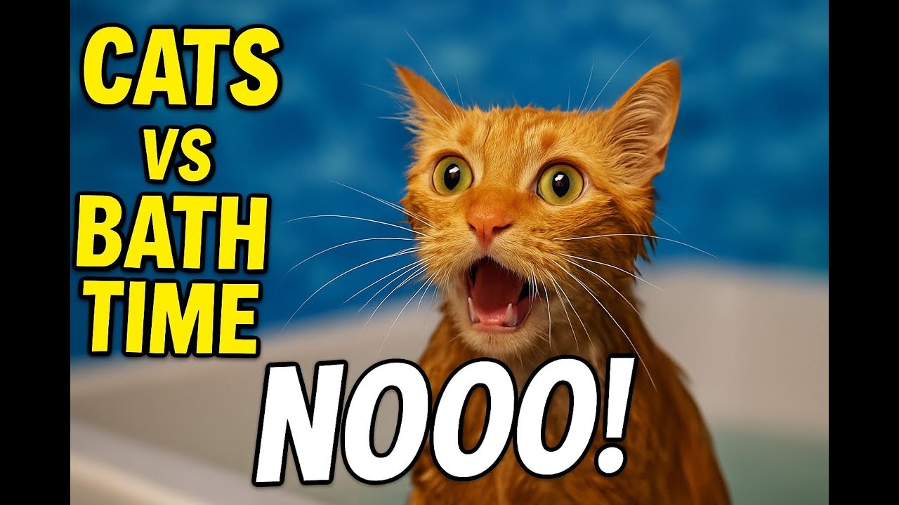 😹 Cats vs Bath Time &ndash; The Funniest Reactions Ever!