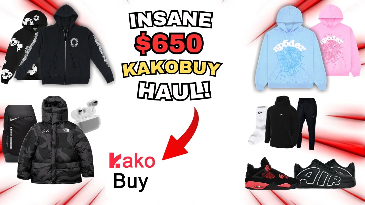 $650 KAKOBUY CLOTHING, SHOES AND ACCESSORY HAUL!🔥📦  (spreadsheet below)