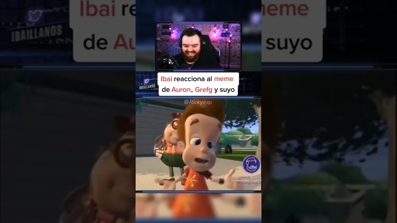 IBAI REACCIONA A JIMMY NEUTRON CON VOCES DE AURONPLAY THEGREFG