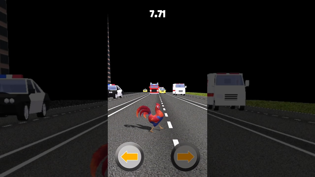 wyzwanie przejścia przez ulicę koguta #filtrykr&oacute;tkie #wyzwaniefiltra #grafiltr&oacute;w #gry #szorty #filtrykr&oacute;tkie