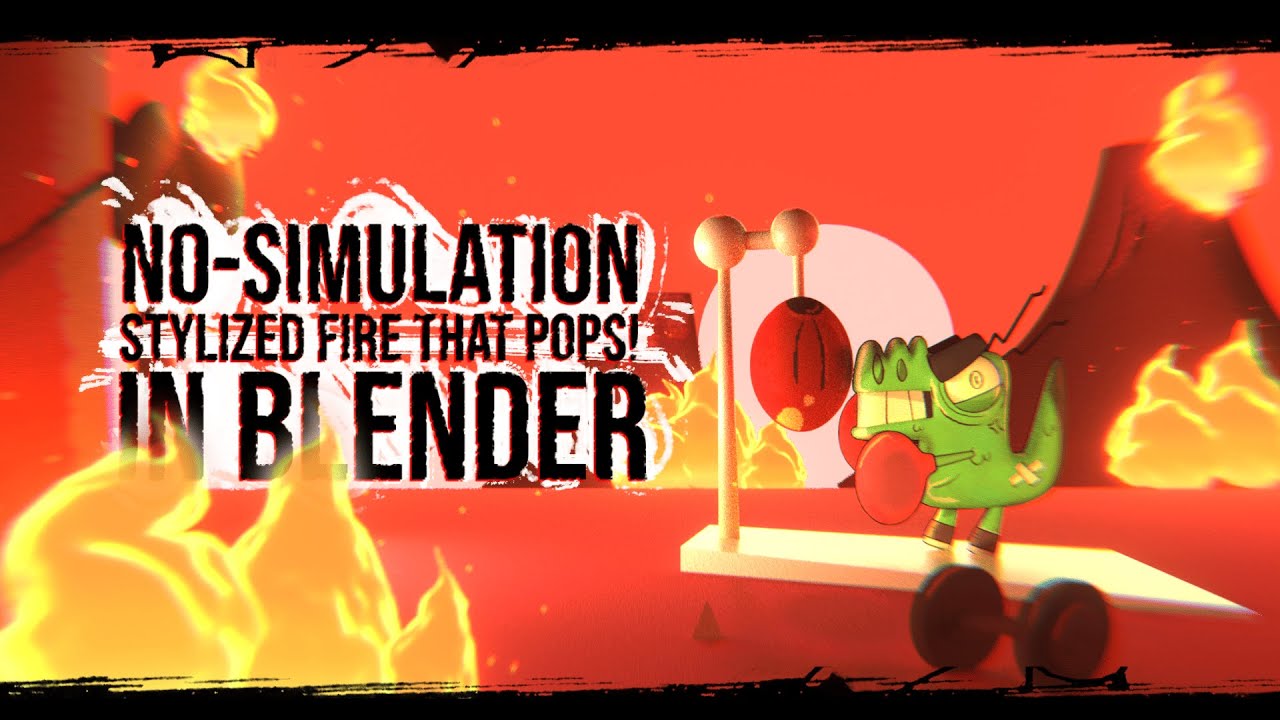 No-Simulation Stylized Fire That Pops! in Blender