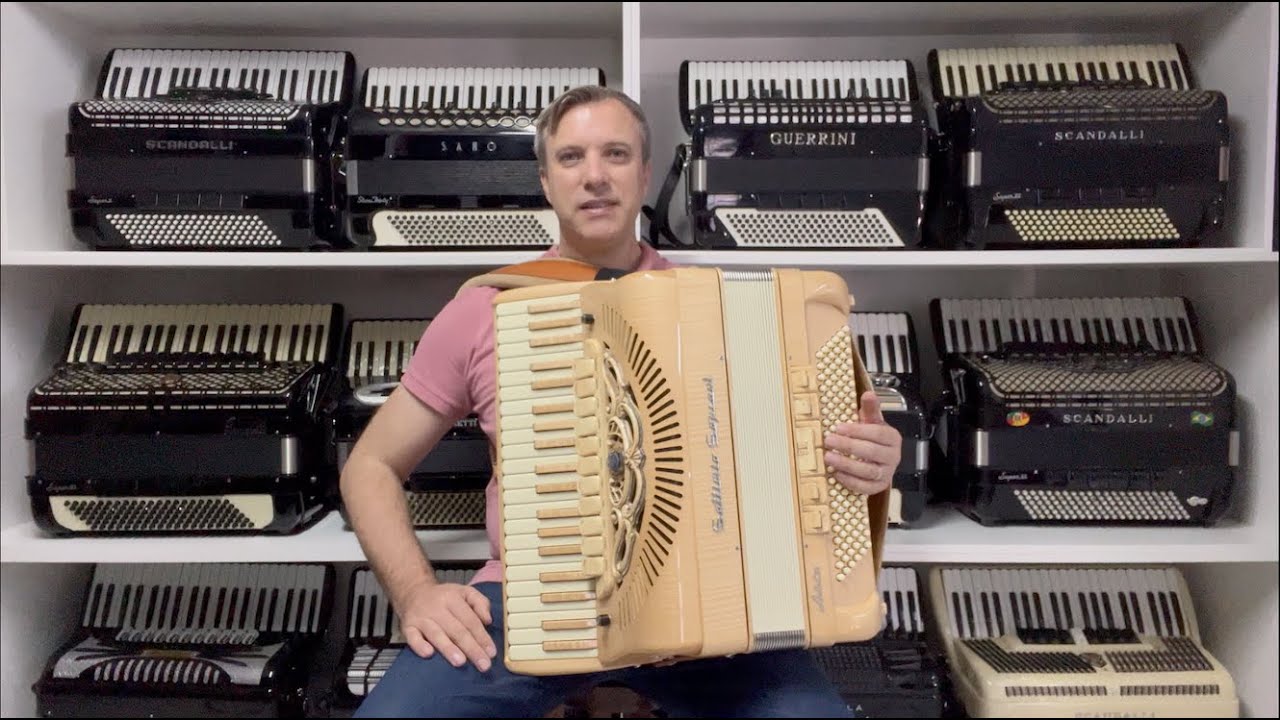 Acordeon Settimio Soprani Artist VI - Cassoto duplo - 49 cm