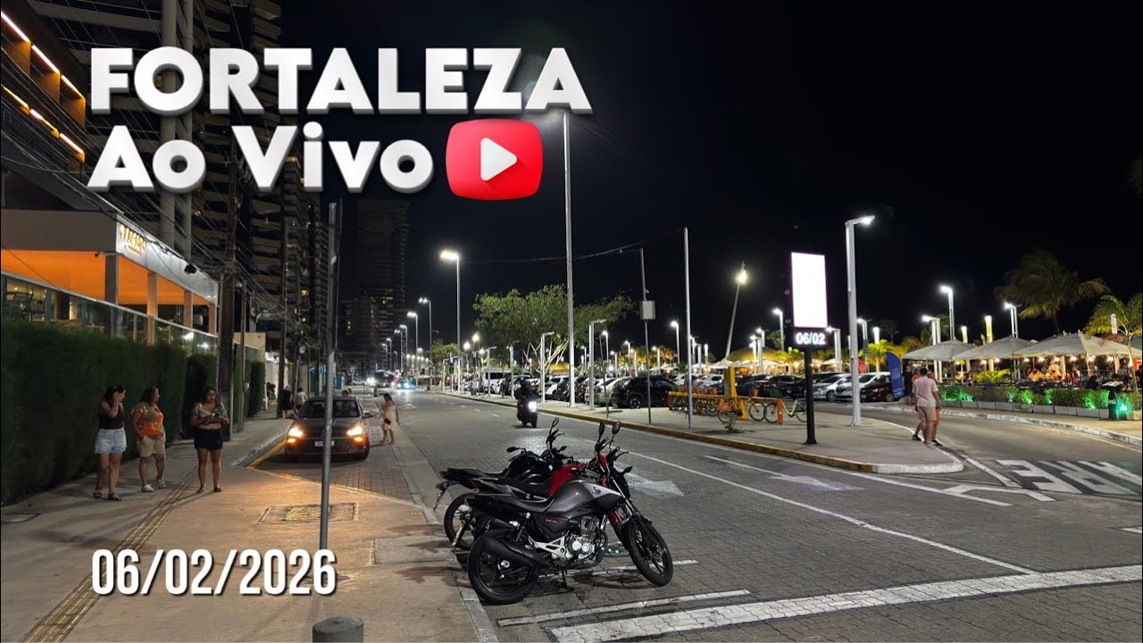 Fortaleza AO VIVO – Beira-Mar em Tempo Real! 🌊🇧🇷 (06/02/2026)