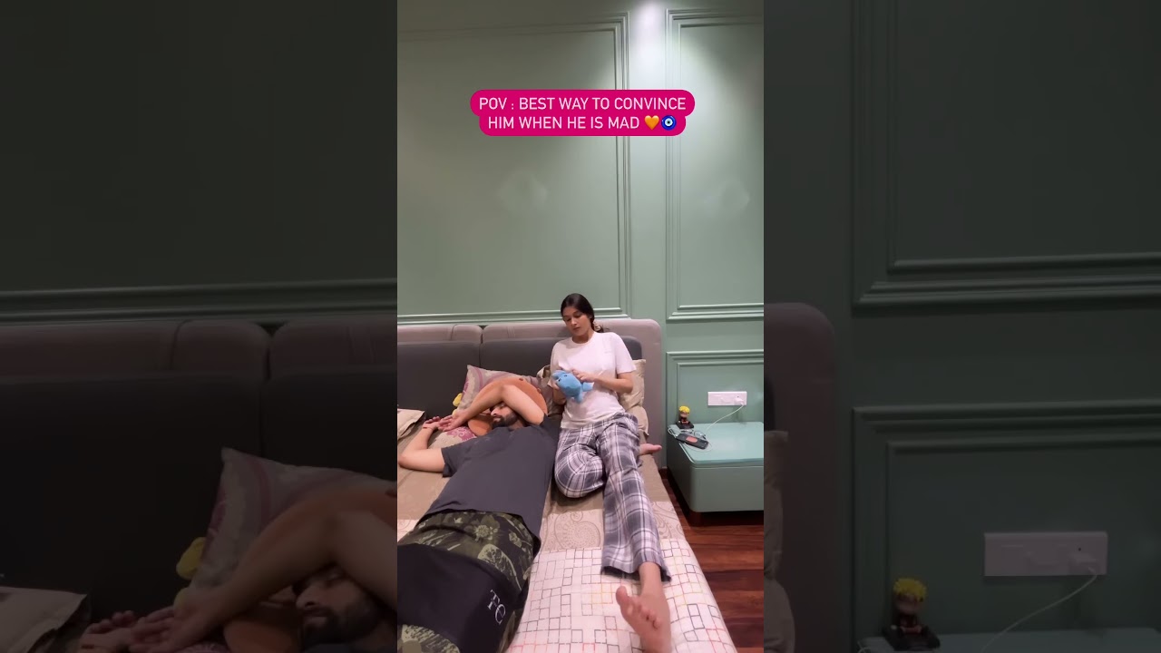 Best way to Convince your Man ❤️✨🧿 #marriedlife #couplegoals #pregnant #pregnancy #shorts