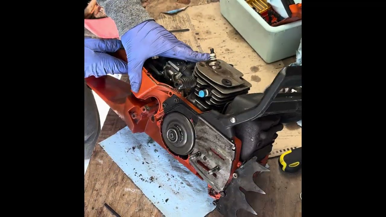 Husqvarna 365 fuel tank removal 