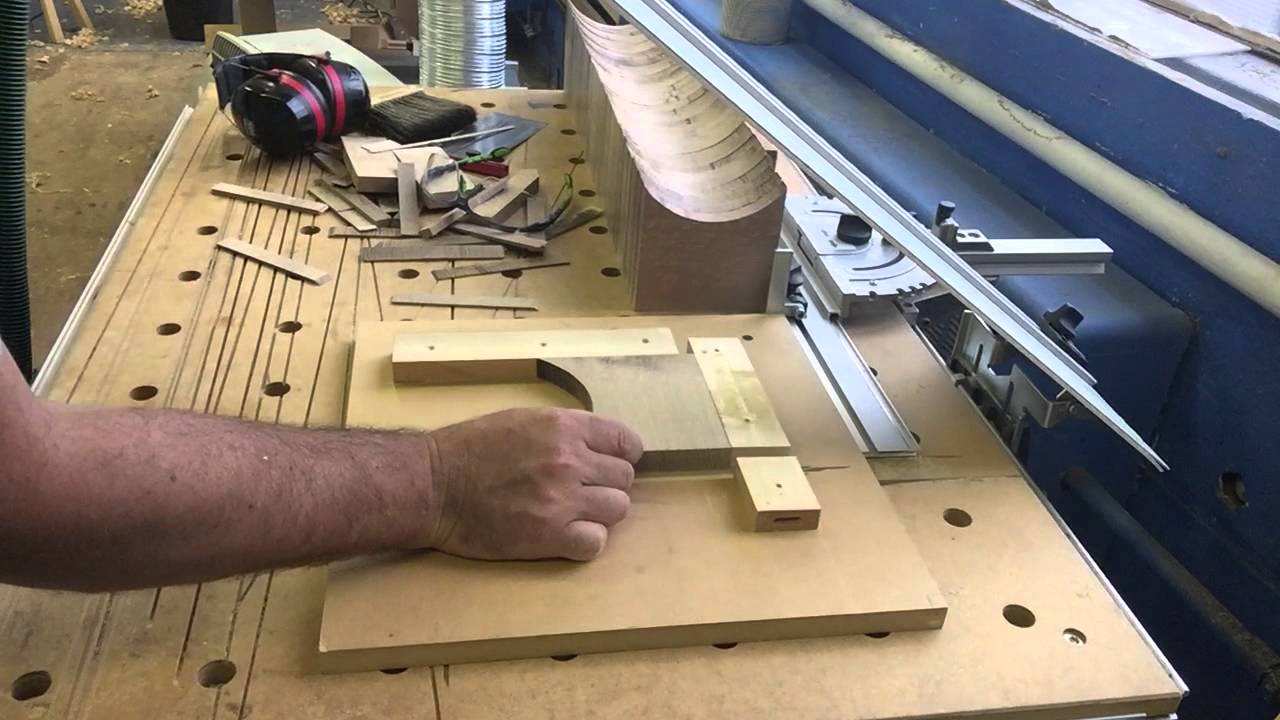 Small parts jig for use with the Festool MFT and tracksaw