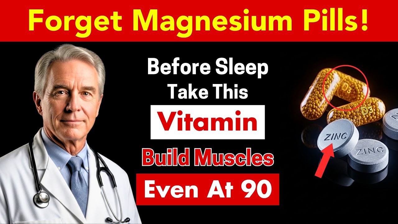 Doctor Explains: These Vitamins Before Bed That Build Muscle After 60