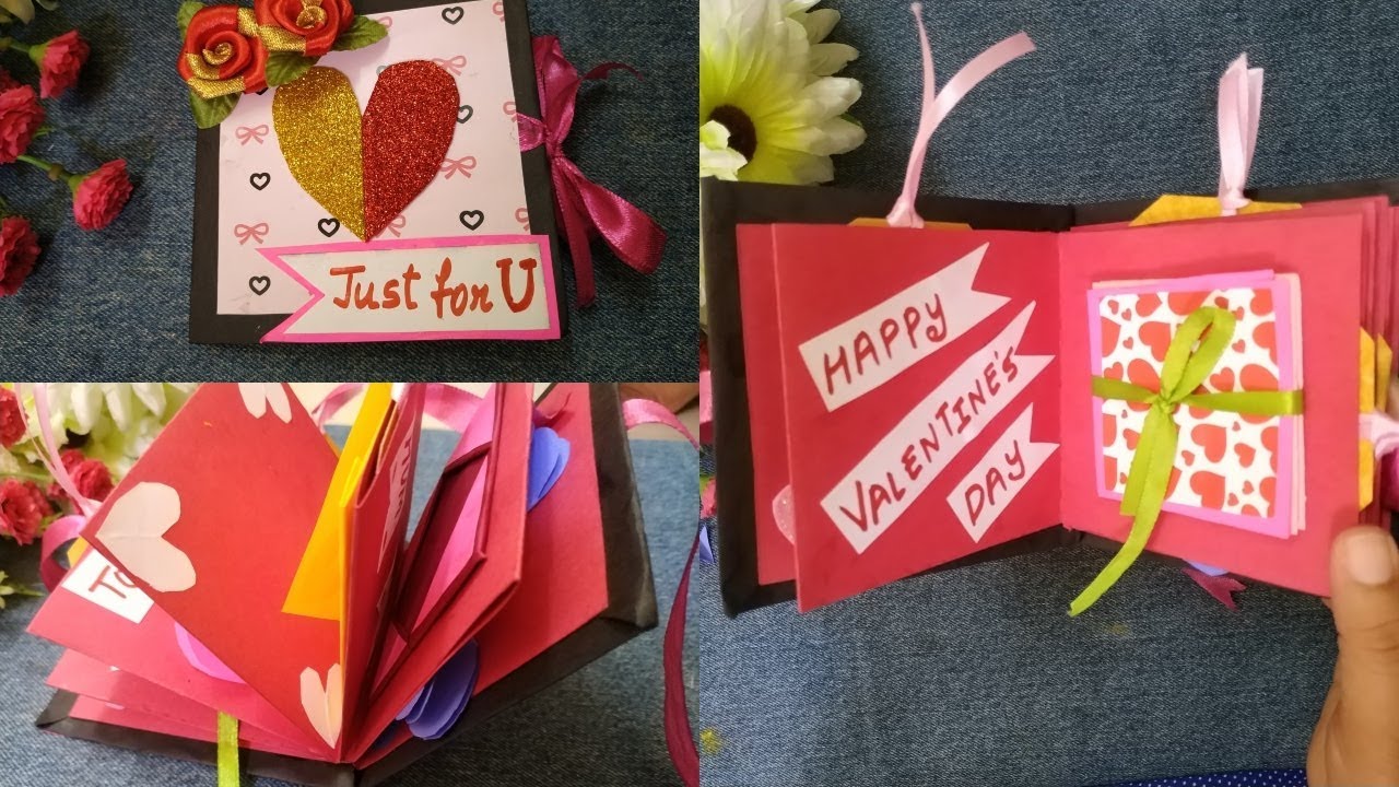 Mini Scrapbook for Valentines Day |How to Scrapbook - YouTube|Useful Creations.....