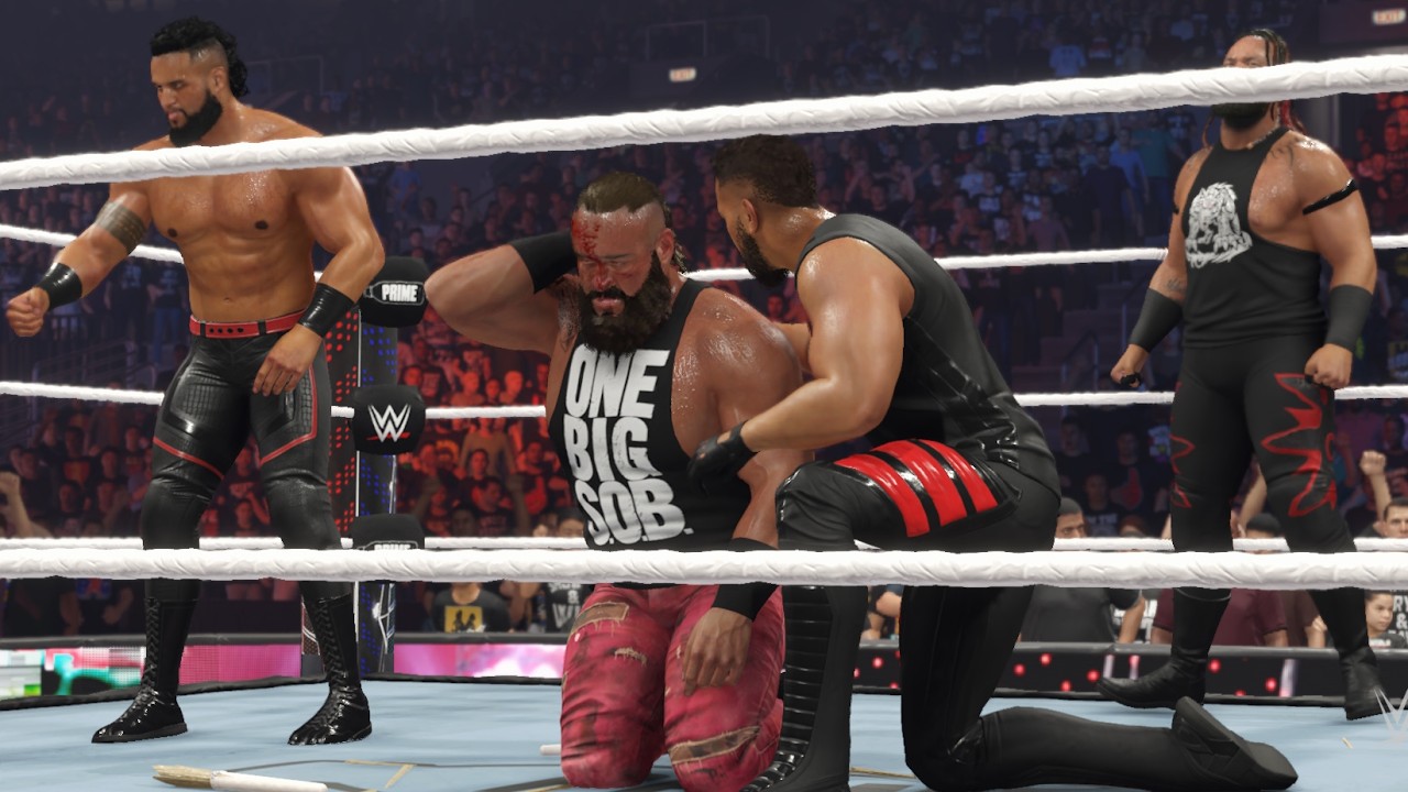 BRAUN STROWMAN VS ROMAN REIGNS FULL MATCH - BLOODLINE RULES - WWE 2K25 GAMEPLAY - @GameOnHarsh