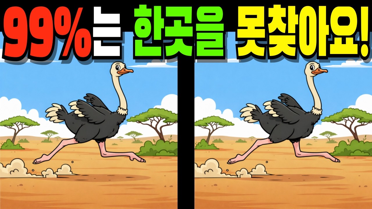 【💯99%는 한곳을 못찾아요!👀】#다른그림찾기#틀린그림찾기#치매예방#finddifference#SpottheDifference #130