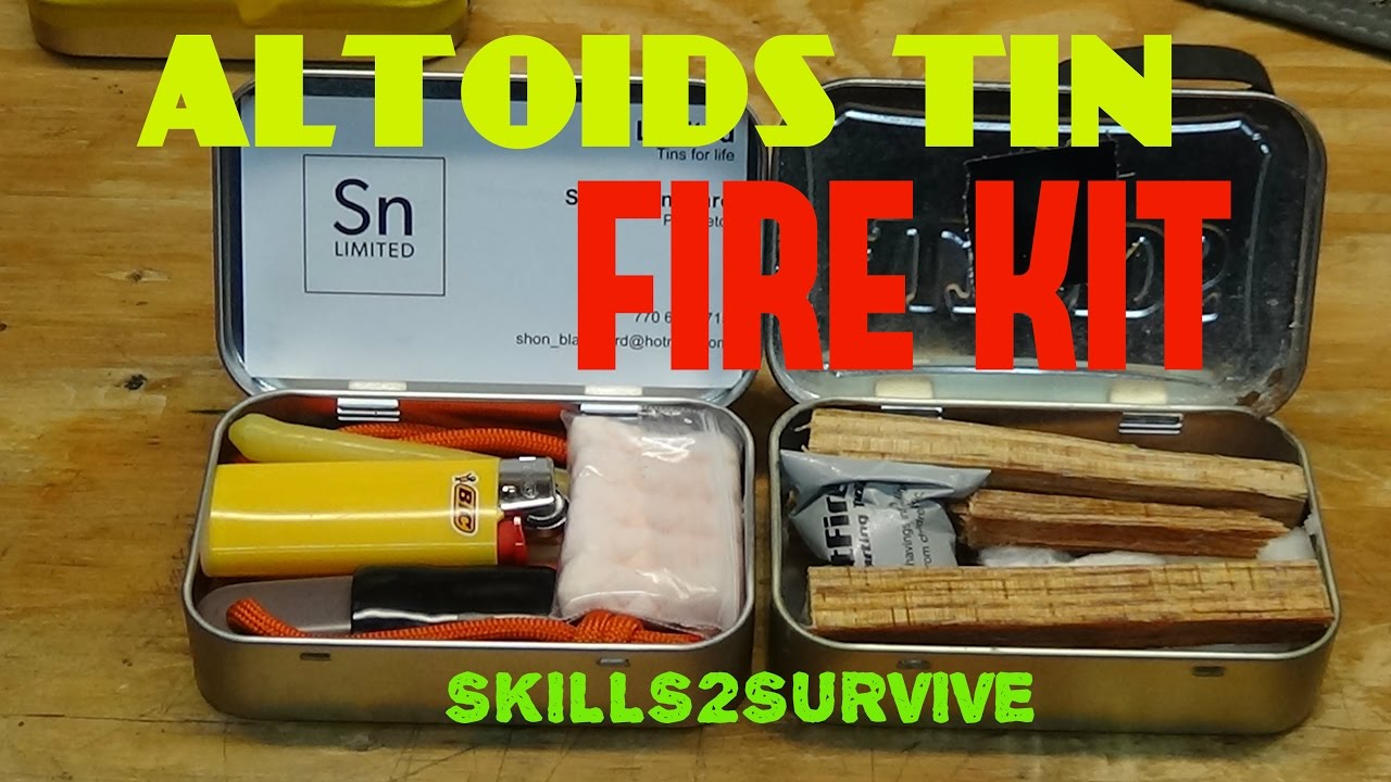 Altoids Tin FIRE KIT