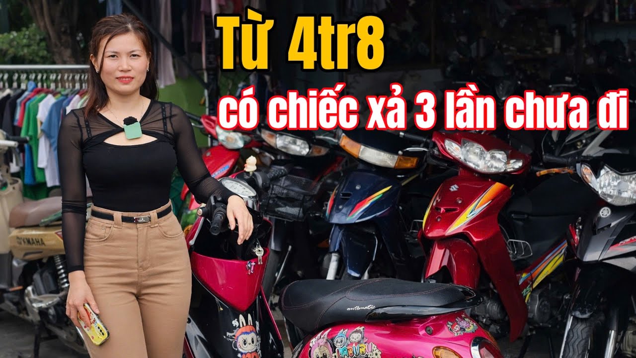 Lần 2 xả 1 triệu nhiều xe cũ, chị Nhung bán Dream Super Nouvo Wave + Suviva từ 4tr8 bao ship