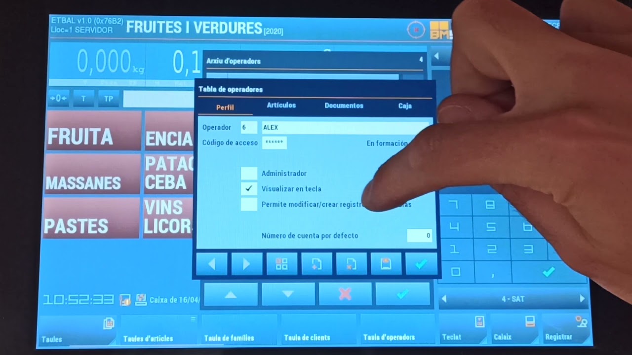 Com crear un operador a ETPOS
