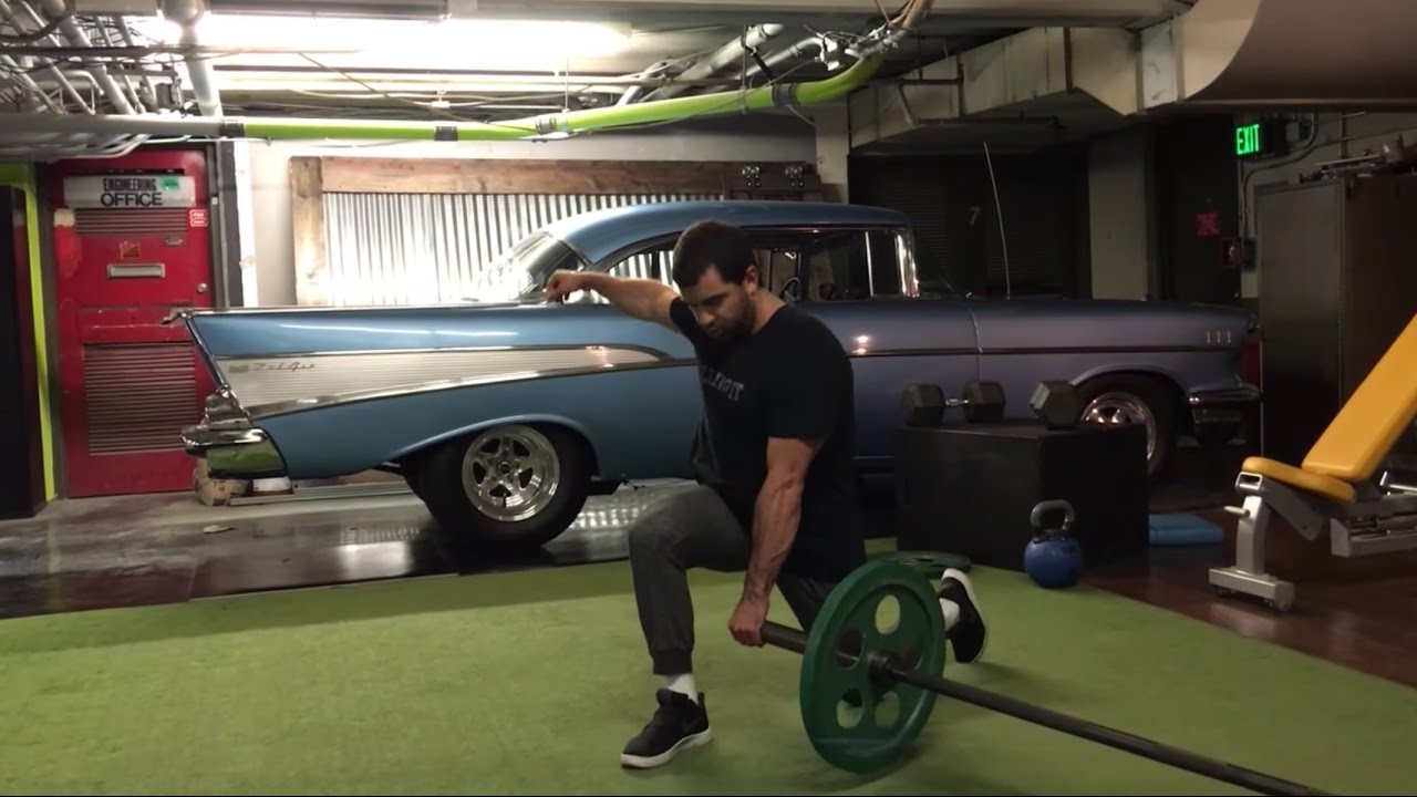 Ben Bruno Teaches the Landmine Reverse Lunge