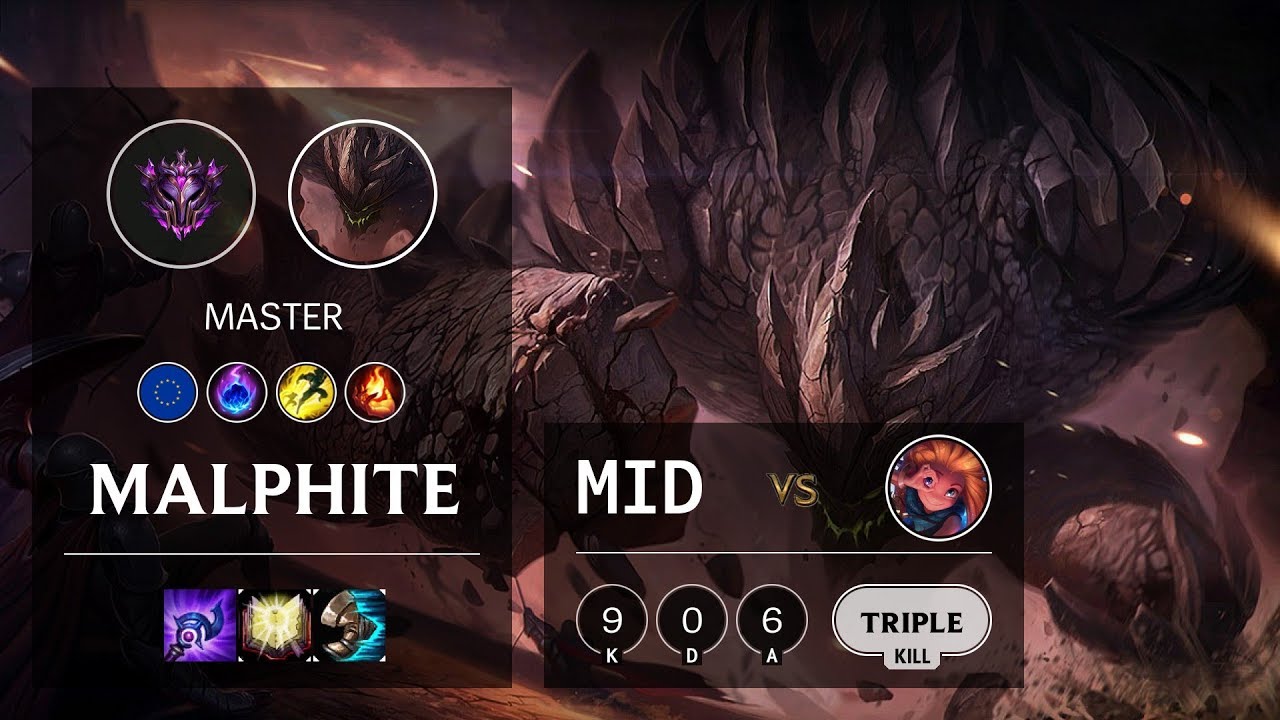 Malphite Mid vs Zoe - EUW Master Patch 10.12