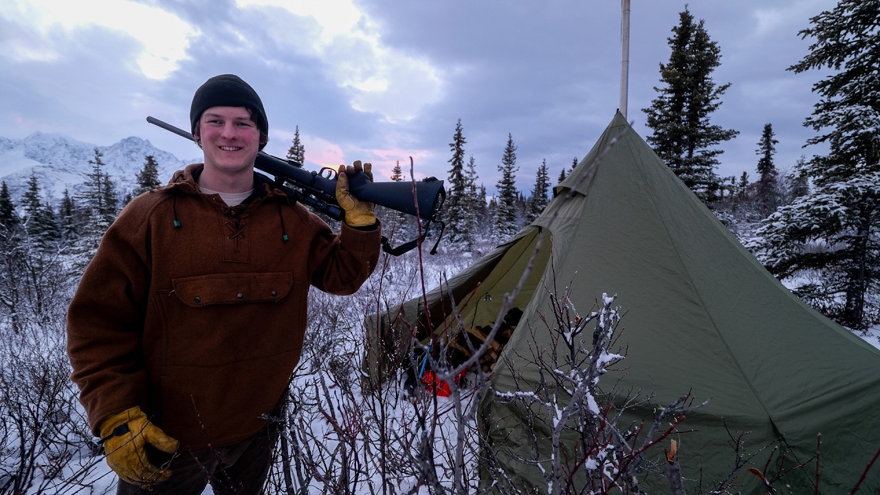 3 Days Hot Tent Camping, Hunting & Painting in the Mountains