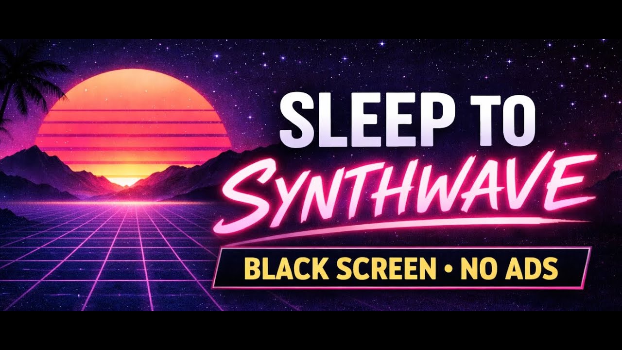 Pulse of Dreams - Synthwave Sleep Track // BLACK SCREEN // NO ADS