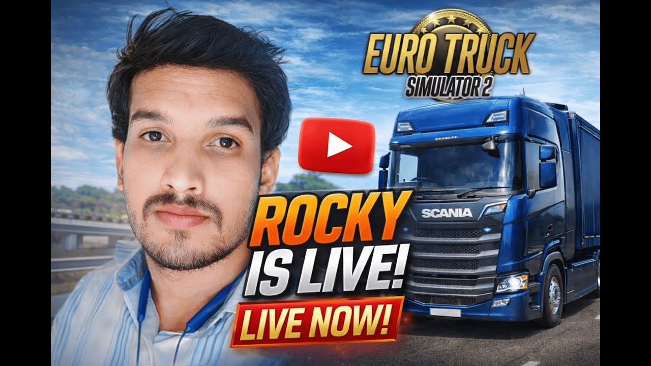 🔴LIVE: HEAVY DRIVER ETS2 TELUGU LIVE STREAM (ROCKY LEGEND LIVE) | #ets2mode