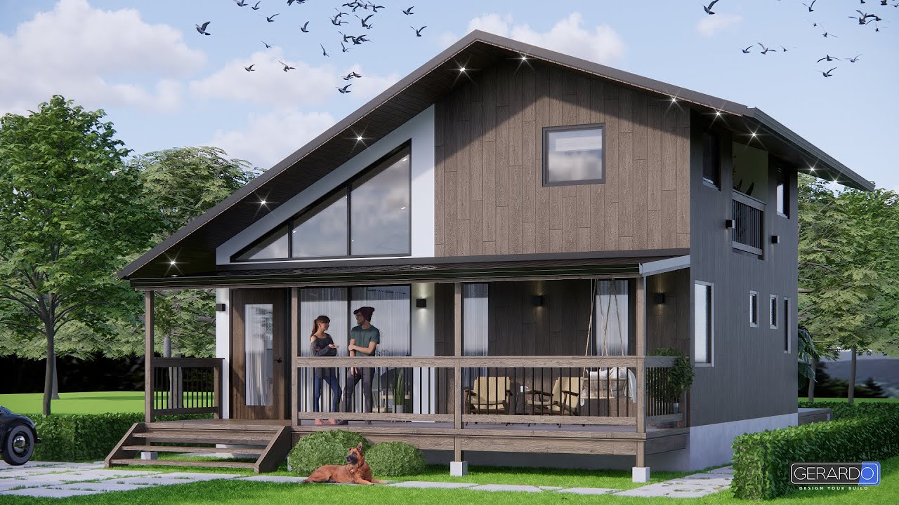 7M X 8M | 3 BEDROOM TINY HOUSE WITH DECK