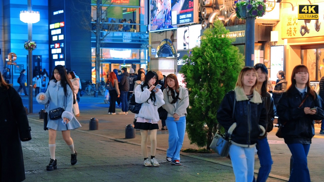 4K HDR Japan travel 2026 | Walk in Shinjuku（新宿）Tokyo Japan | City ambience Nature for relaxing
